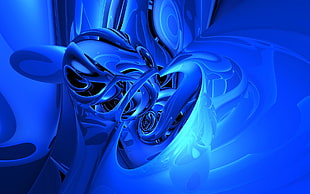 blue optical illusion
